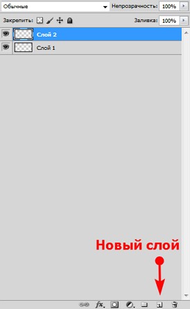 Создание нового слоя в фотошопе Создание нового слоя в фотошопе