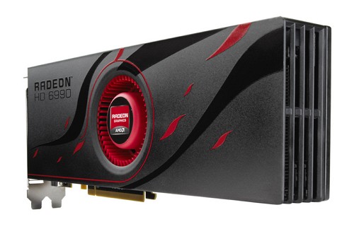 Видеокарта AMD Radeon HD 6990 - вид сзади Видеокарта AMD Radeon HD 6990 - вид сзади