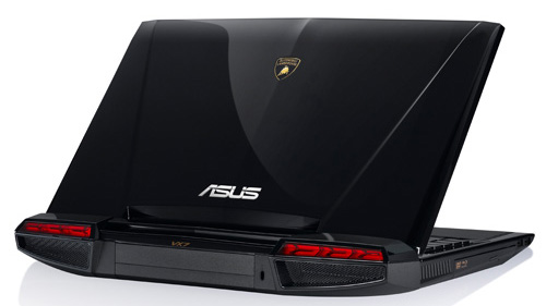 Ноутбук ASUS Lamborghini VX7 выполненный в чёрном цвете