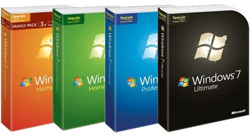 Разные версии Windows 7