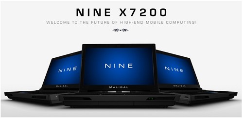 Malibal Nine X7200 5 лучших игровых ноутбуков 2011 года