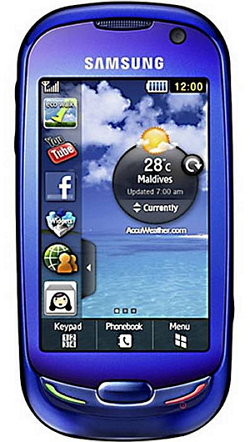 Samsung S7550 Blue Earth Топ 10 смартфонов с сенсорным экраном стоимостью до 100 евро