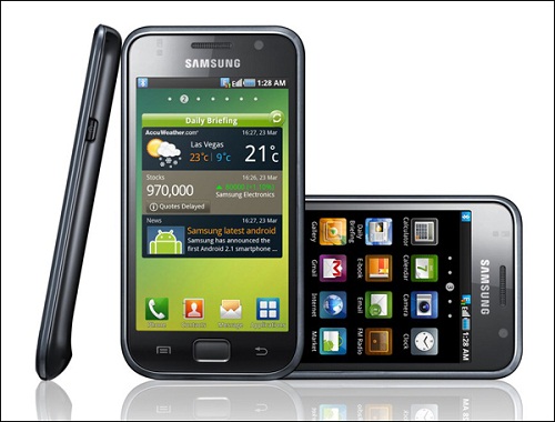 Десятое  место в Топ 10 февральского рейтинга телефонов - Samsung I9000 Galaxy S