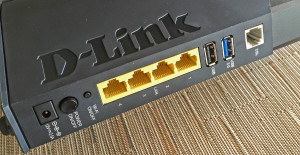 Задняя панель роутера D Link
